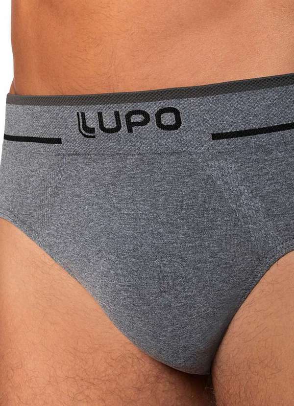 Lupo - Cueca Slip Lupo 624-003 8000-Cinza-Mescla 3