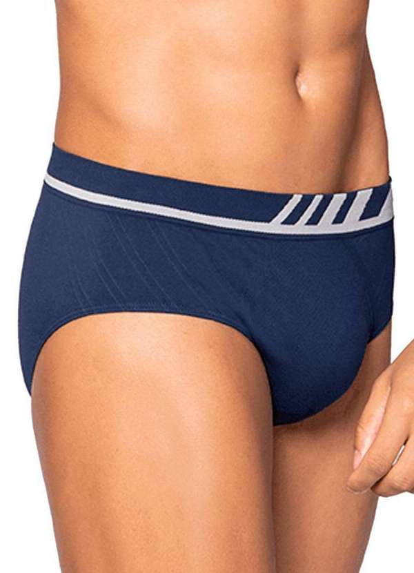 Lupo - Cueca Slip Lupo 691-002 280-Marinho 3