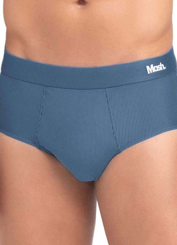 Mash - Cueca Slip Mash 045.01 Az02-Azul