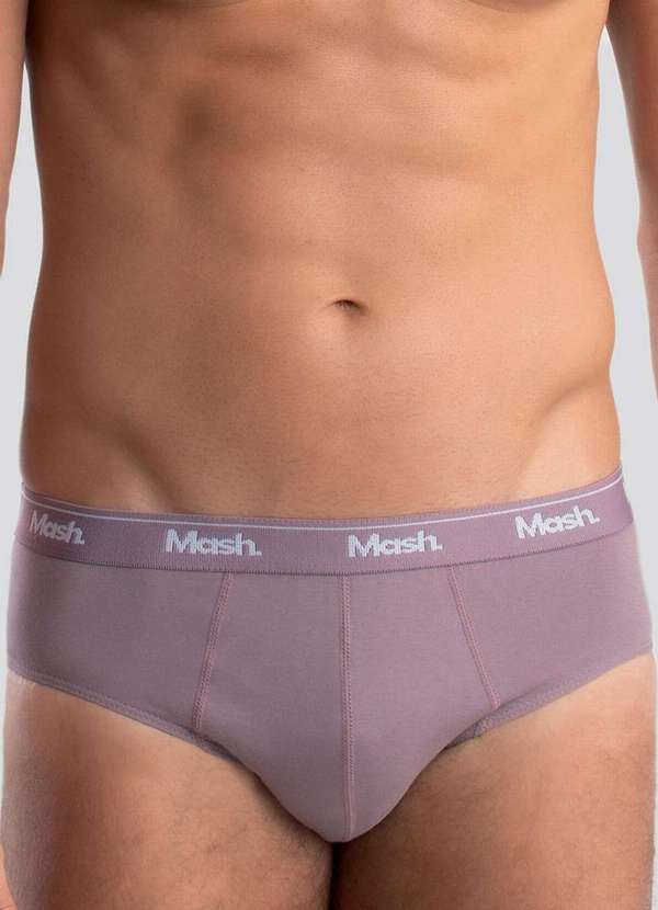 Mash - Cueca Slip Mash 073.58 Ro03-Rosa-Queimado
