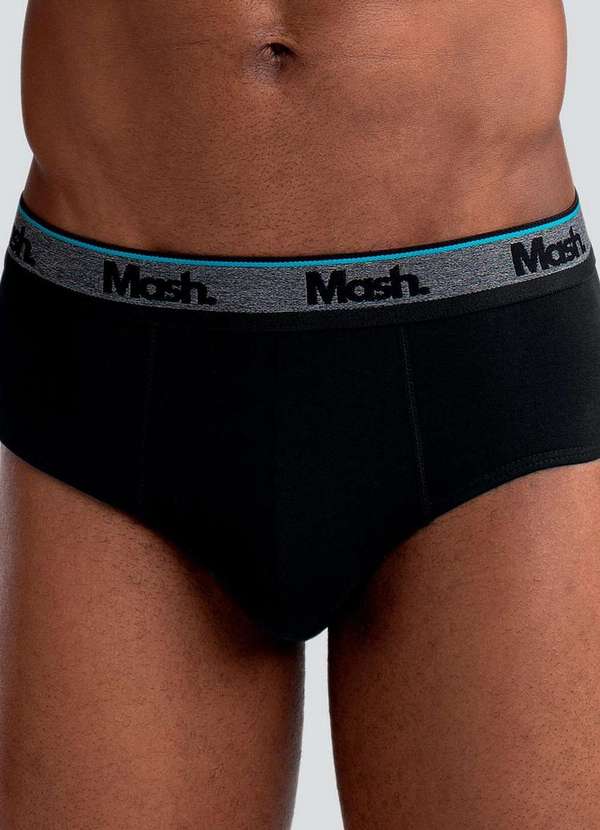 Mash - Cueca Slip Mash 173.09 Pt00-Preto
