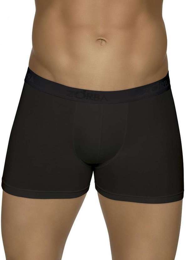Zorba - Cueca Boxer Modal Zorba 689 Preta
