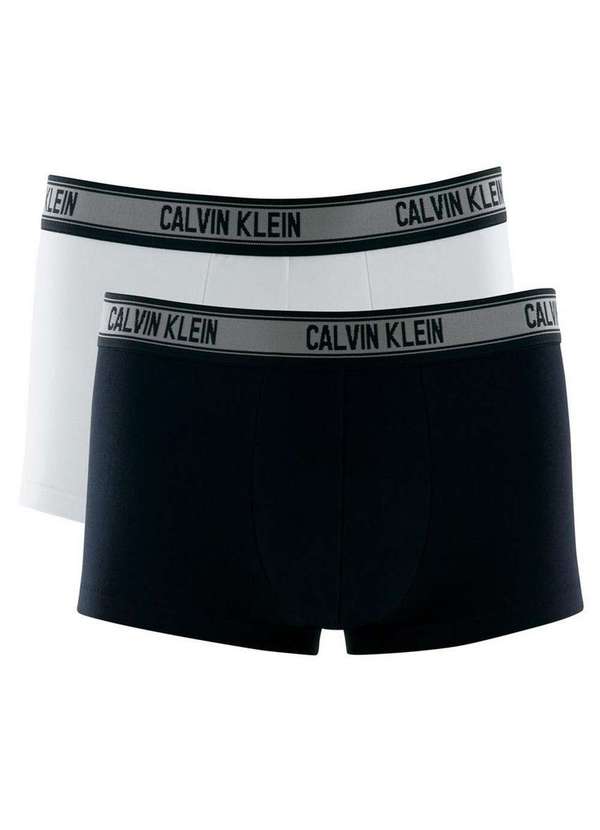 Calvin Klein - Kit 2 Cuecas Boxer Calvin Klein C11.09 Br00-Branco/Preto
