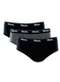 Mash - Kit/3 Cueca Slip Mash 010.04 Pt02-Preto/Mescla - variação: cz06-preta-chumbo-preta