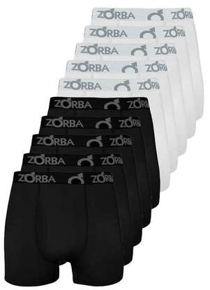 Kit com 10 Cuecas Boxer com Abertura Zorba 848 - ZORBA
