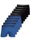 Lupo - Kit com 10 Cuecas Boxer Lupo 523-003 Marinho-Azul - variação: Azul-Preto