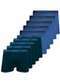 Lupo - Kit com 10 Cuecas Boxer Lupo 523-003 Marinho-Azul - variação: Marinho-Azul