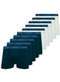 Lupo - Kit com 10 Cuecas Boxer Lupo 523-003 Marinho-Azul - variação: Marinho-Branco