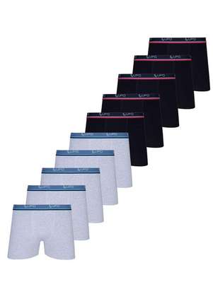 Kit com 10 Cuecas Boxer Lupo 523-910 - LUPO
