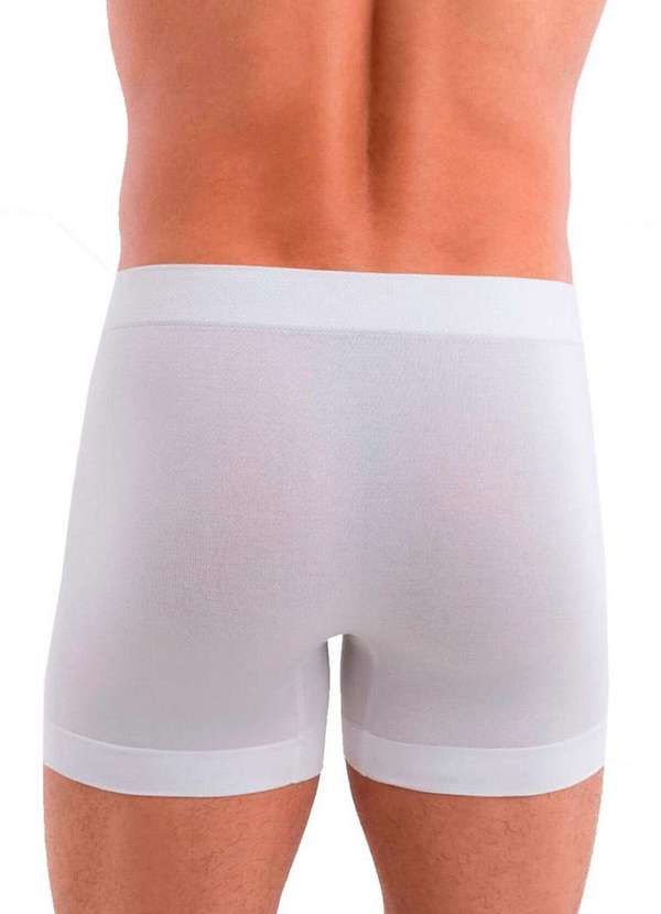 Lupo - Kit com 10 Cuecas Boxer Lupo 661-001 Branco-Grafite 3