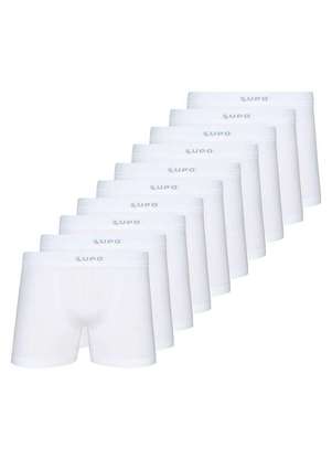 Kit com 10 Cuecas Boxer Lupo 661-001 - LUPO