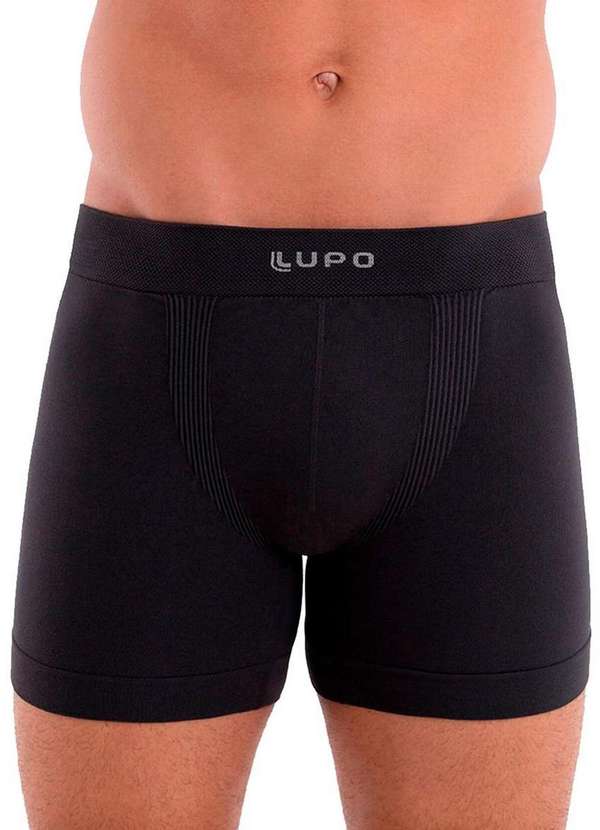Lupo - Kit com 10 Cuecas Boxer Lupo 661-001 Preto-Branco-Grafite-Marinho 4