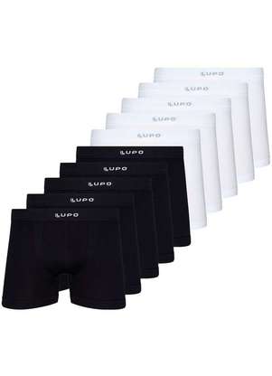 Kit com 10 Cuecas Boxer Lupo 661-001 - LUPO
