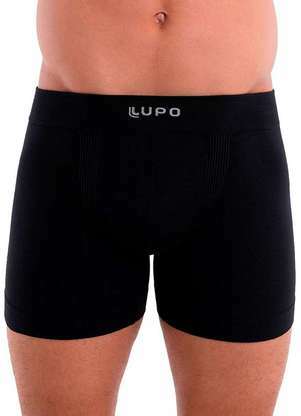 Lupo - Kit com 10 Cuecas Boxer Lupo 661-001 Preto-Grafite 1