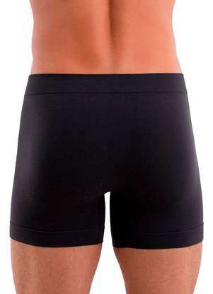 Lupo - Kit com 10 Cuecas Boxer Lupo 661-001 Preto-Grafite 4