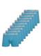 Lupo - Kit com 10 Cuecas Boxer Lupo 671-002 Azul - variação: Azul