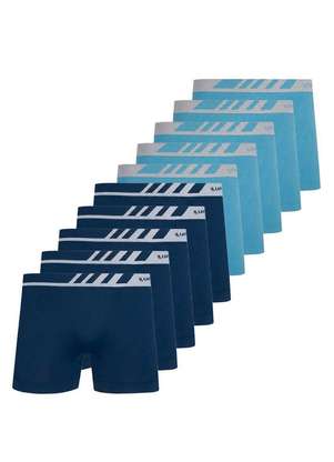 Kit com 10 Cuecas Boxer Lupo 671-002 - LUPO