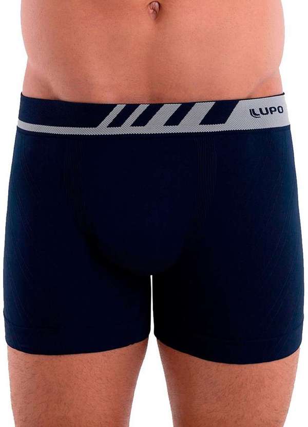 Lupo - Kit com 10 Cuecas Boxer Lupo 671-002 Marinho-Azul-Claro 2