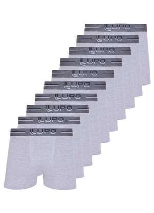 Kit com 10 Cuecas Boxer Lupo 784-016 - LUPO