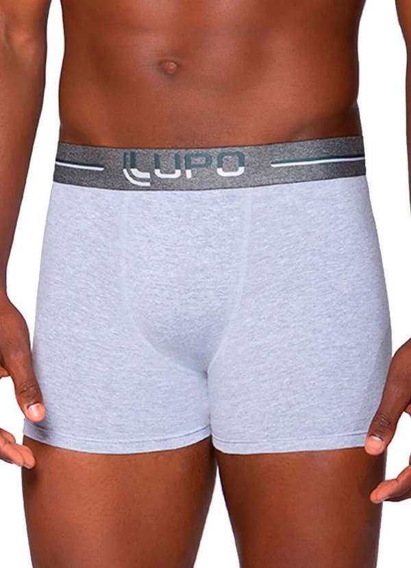Lupo - Kit com 10 Cuecas Boxer Lupo 784-016 Marinho-Cinza 4