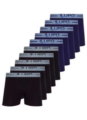 Kit com 10 Cuecas Boxer Lupo 784-016 - LUPO