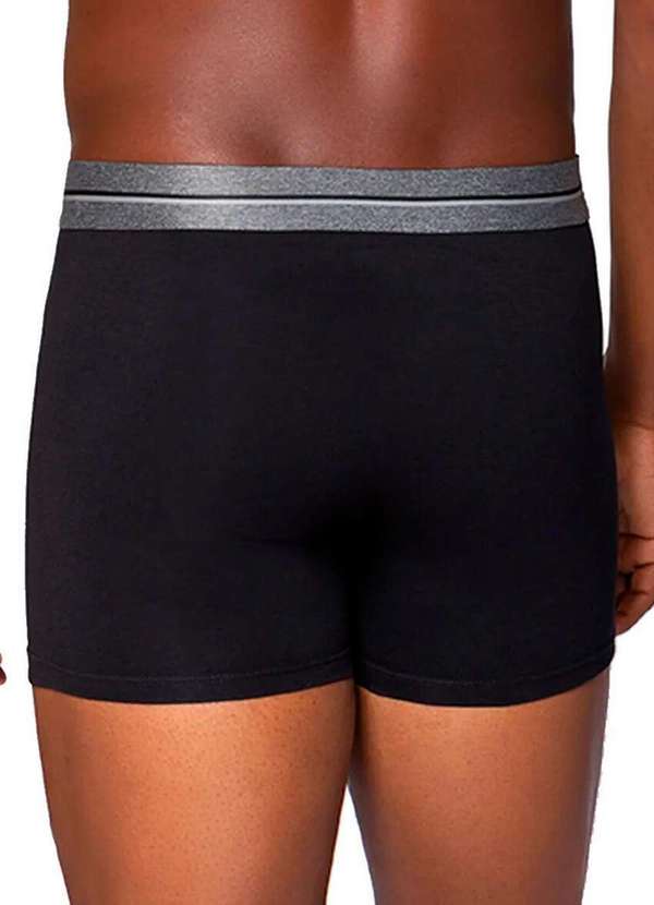 Lupo - Kit com 10 Cuecas Boxer Lupo 784-016 Preto-Marinho 3