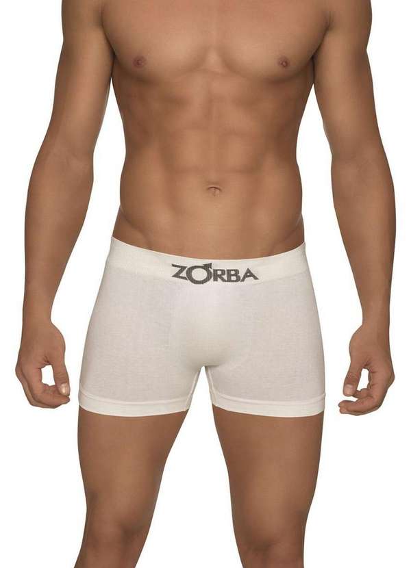 Zorba - Kit com 10 Cuecas Boxer Zorba 781 Branco 2