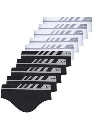 Kit com 10 Cuecas Slip Lupo 691-002 - LUPO