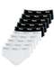 Mash - Kit com 10 Cuecas Slip Mash 073.58 Branco-Preto - variação: Branco-Preto