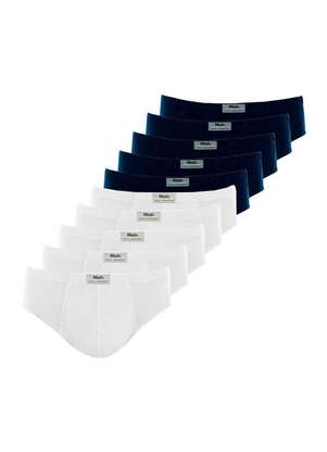 Kit com 10 Cuecas Slip Mash 074.58 - MASH