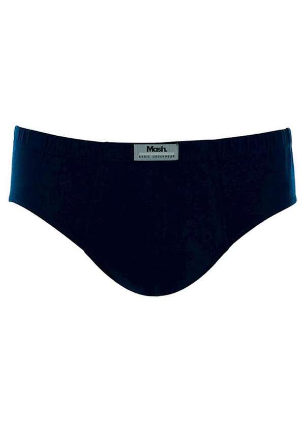 Mash - Kit com 10 Cuecas Slip Mash 074.58 Preto-Marinho 3