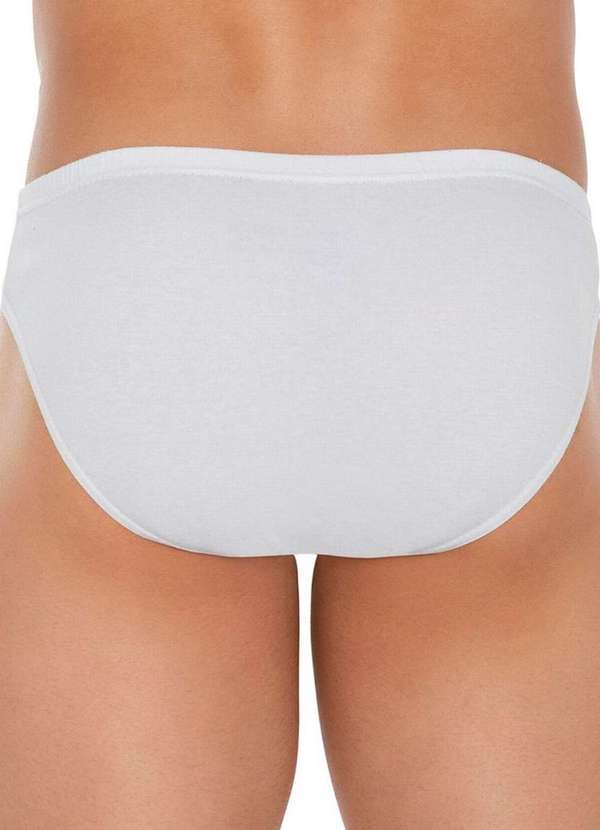 Zorba - Kit com 10 Cuecas Slip Zorba 772 Branco-Grafite 3