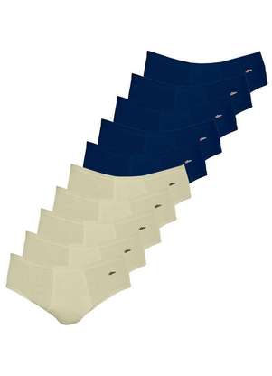 Kit com 10 Cuecas Slip Zorba com Abertura 172 Plus Size - ZORBA