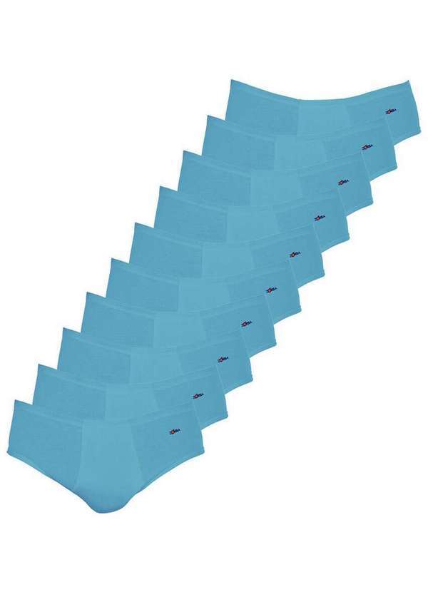 Zorba - Kit com 10 Cuecas Slip Zorba com Abertura 172 Plus Size Denin