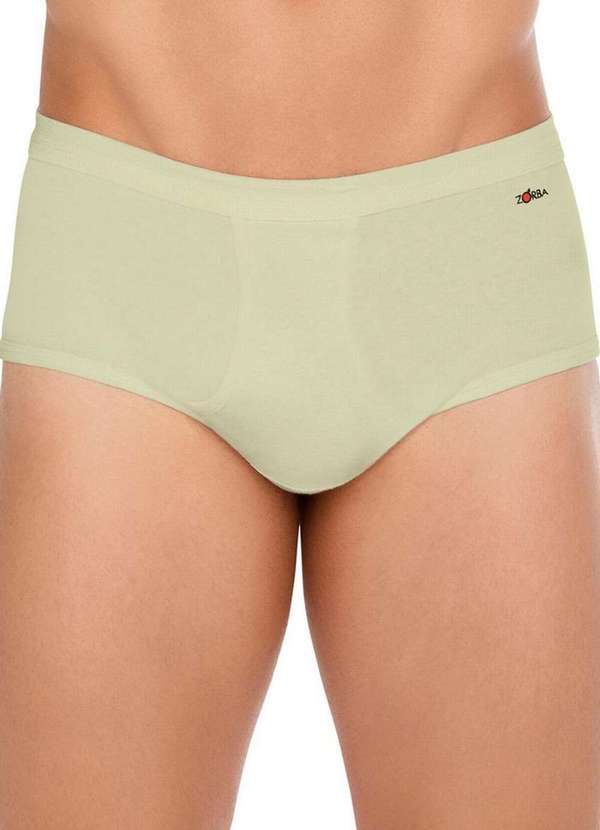 Zorba - Kit com 10 Cuecas Slip Zorba com Abertura 185 Bege 2
