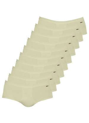 Zorba - Kit com 10 Cuecas Slip Zorba com Abertura 185 Branco-Marinho 0