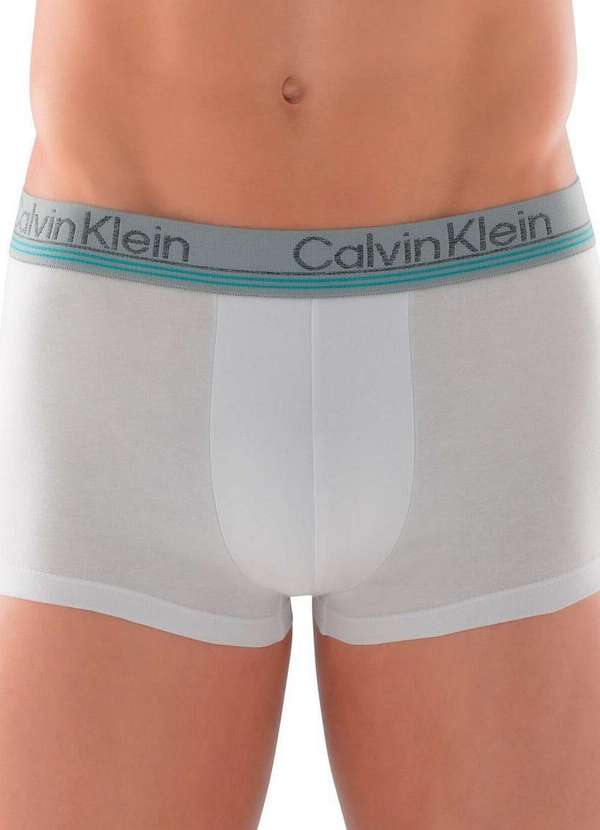 Calvin Klein - Kit com 2 Cuecas Boxer Calvin Klein C11.11 Br00-Branco-Cinza 2
