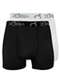 Zorba - Kit com 2 Cuecas Boxer com Abertura Zorba 848 Preto - variação: Preto-Branco