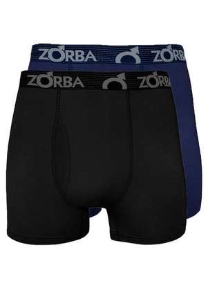 Kit com 2 Cuecas Boxer com Abertura Zorba 848 - ZORBA