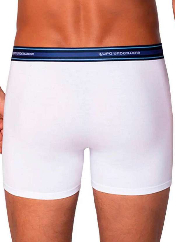 Lupo - Kit com 2 Cuecas Boxer Lupo 523-003 Branco-Marsala 3