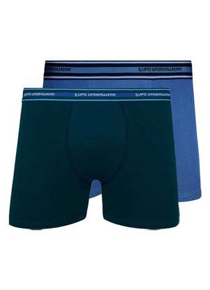 Kit com 2 Cuecas Boxer Lupo 523-003 - LUPO