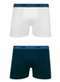 Lupo - Kit com 2 Cuecas Boxer Lupo 523-088 0940-Cinza-Preto - variação: 0960-Branco-Marinho