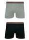 Lupo - Kit com 2 Cuecas Boxer Lupo 523-088 0940-Cinza-Preto - variação: 0970-Cinza-Mescla-Preto