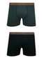 Lupo - Kit com 2 Cuecas Boxer Lupo 523-088 0940-Cinza-Preto - variação: 0980-Preto-Mescla-Preto