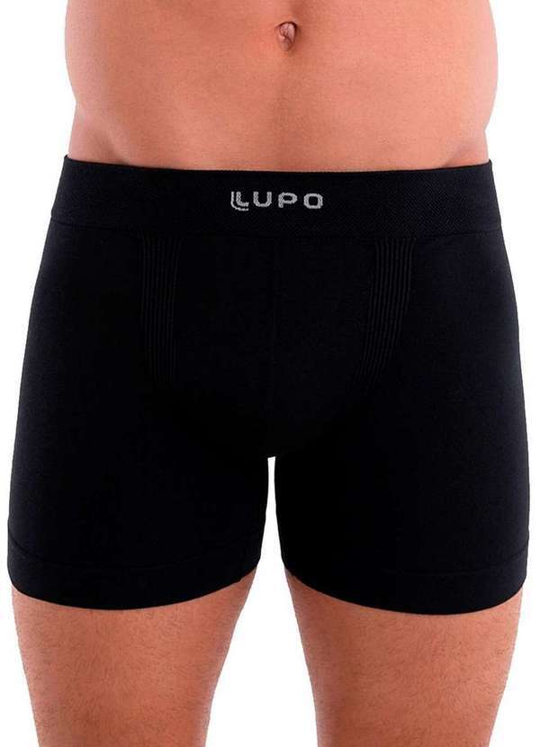 Lupo - Kit com 2 Cuecas Boxer Lupo 661-001 9990-Preta 2