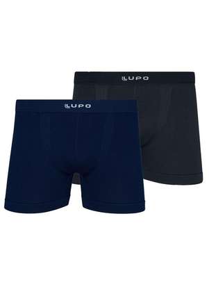 Kit com 2 Cuecas Boxer Lupo 661-001 - LUPO
