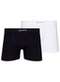Lupo - Kit com 2 Cuecas Boxer Lupo 661-001 1110-Branca - variação: Preto-Branco