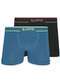 Lupo - Kit com 2 Cuecas Boxer Lupo 733-004 Cinza - variação: Azul-Preto-Mescla