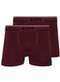 Lupo - Kit com 2 Cuecas Boxer Lupo 733-004 Cinza - variação: Marsala