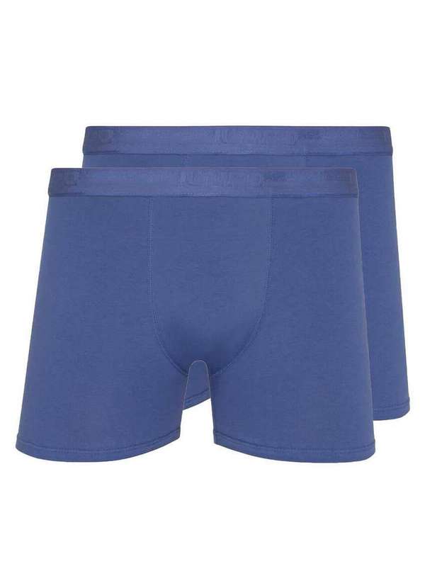 Lupo - Kit com 2 Cuecas Boxer Lupo 784-017 Azul